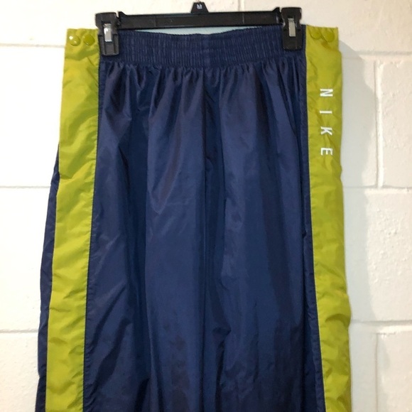 Nike Green & Blue Tear Away Track Pants Size Large - Picture 2 of 8